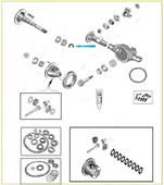 Svorka hřídele nápravy C-Clip 5252505 Jeep Cherokee,Grand Cherokee,Wrangler  1